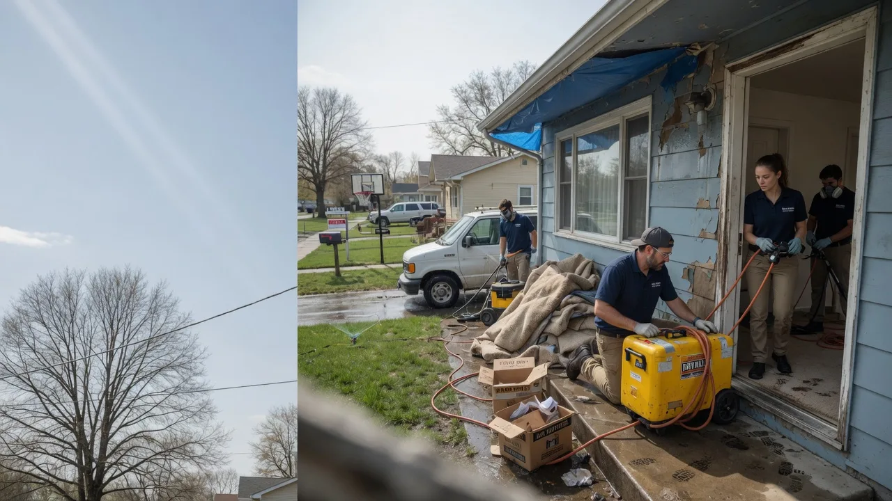 Basement Flood Cleanup in Glasford, IL near me